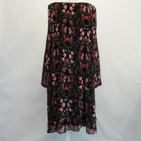INC Chiffon Floral Cold Shoulder Shift Dress 3X - Picture 4 of 8